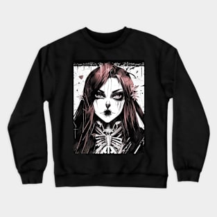 Supernatural Splendor: Embrace the Magic of the Unknown with Our Mesmerizing Black and White Artwork Crewneck Sweatshirt